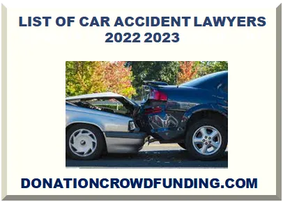 LIST OF CAR ACCIDENT LAWYERS 2026-2027